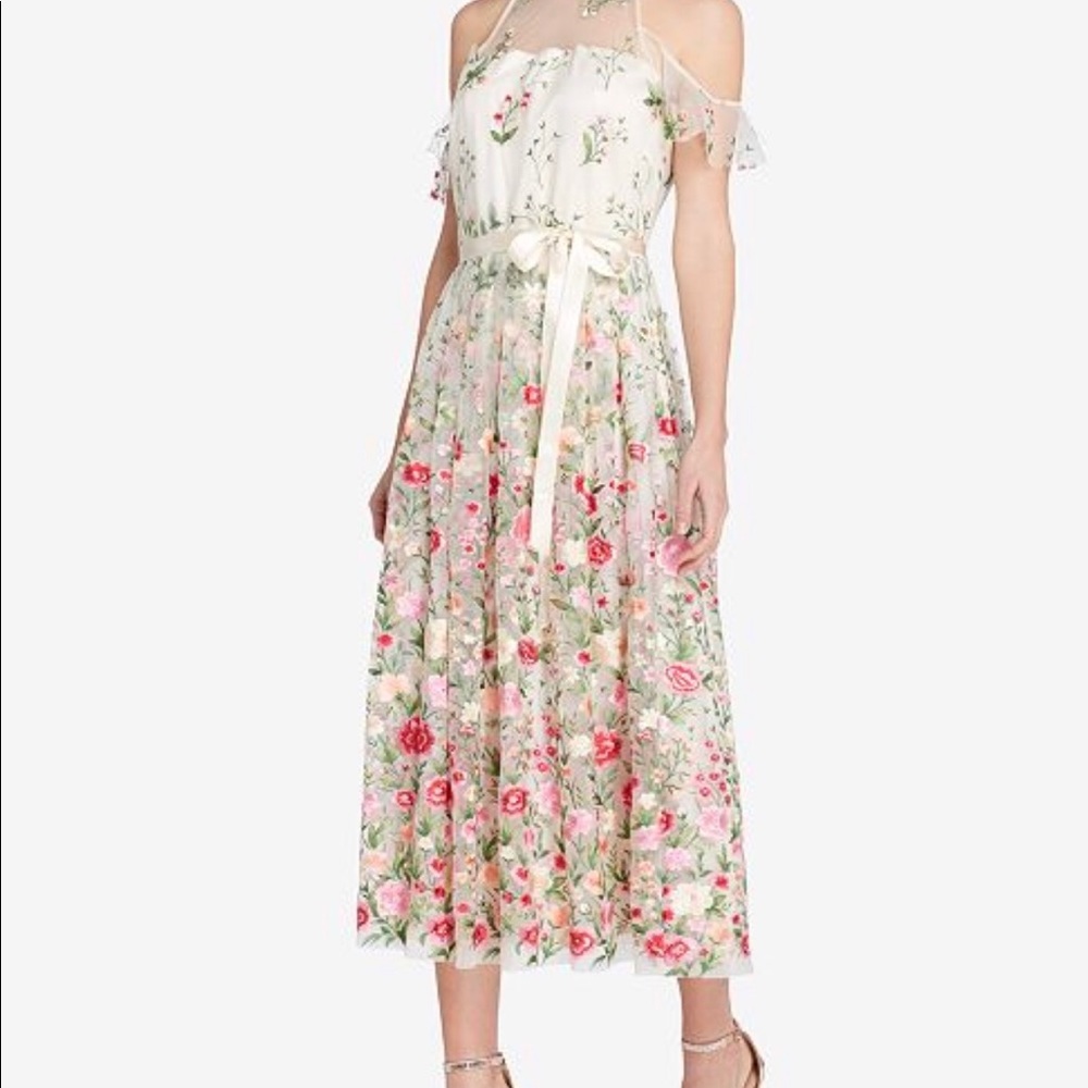 Tahari  embroidery dress